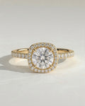 The Rosalie Ring - Round Diamond Halo Engagement Ring