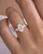 The Rosalind Ring - Oval & Pear Trilogy Engagement Ring