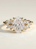 The Scarlett Ring - Oval Floral Cluster Diamond Ring