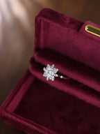 The Solmira Ring - Diamond Starburst Halo