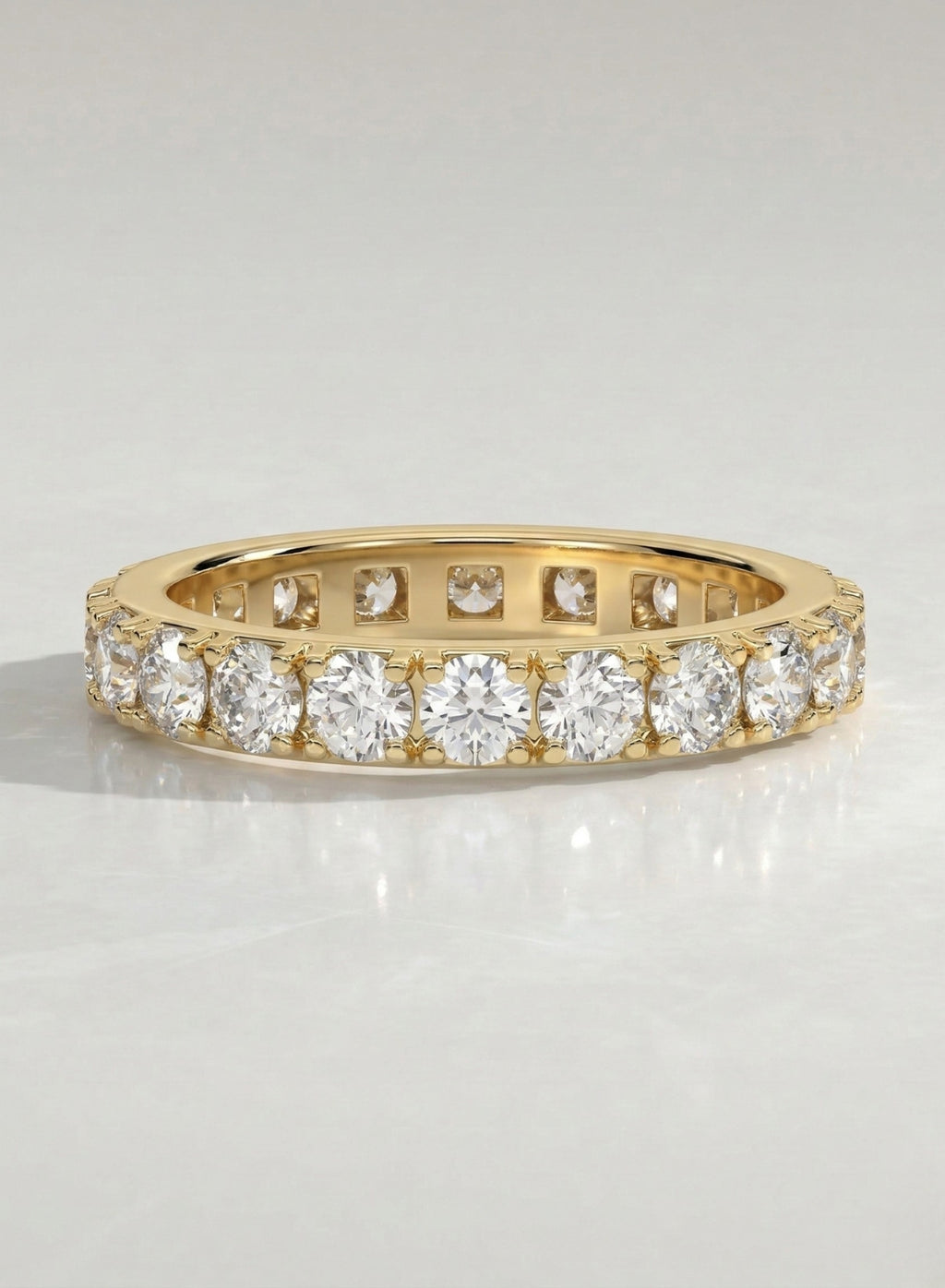 The Soren Band - Shared Prong Full Eternity Band in Silver
