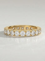 The Soren Band - Shared Prong Full Eternity Band in Silver