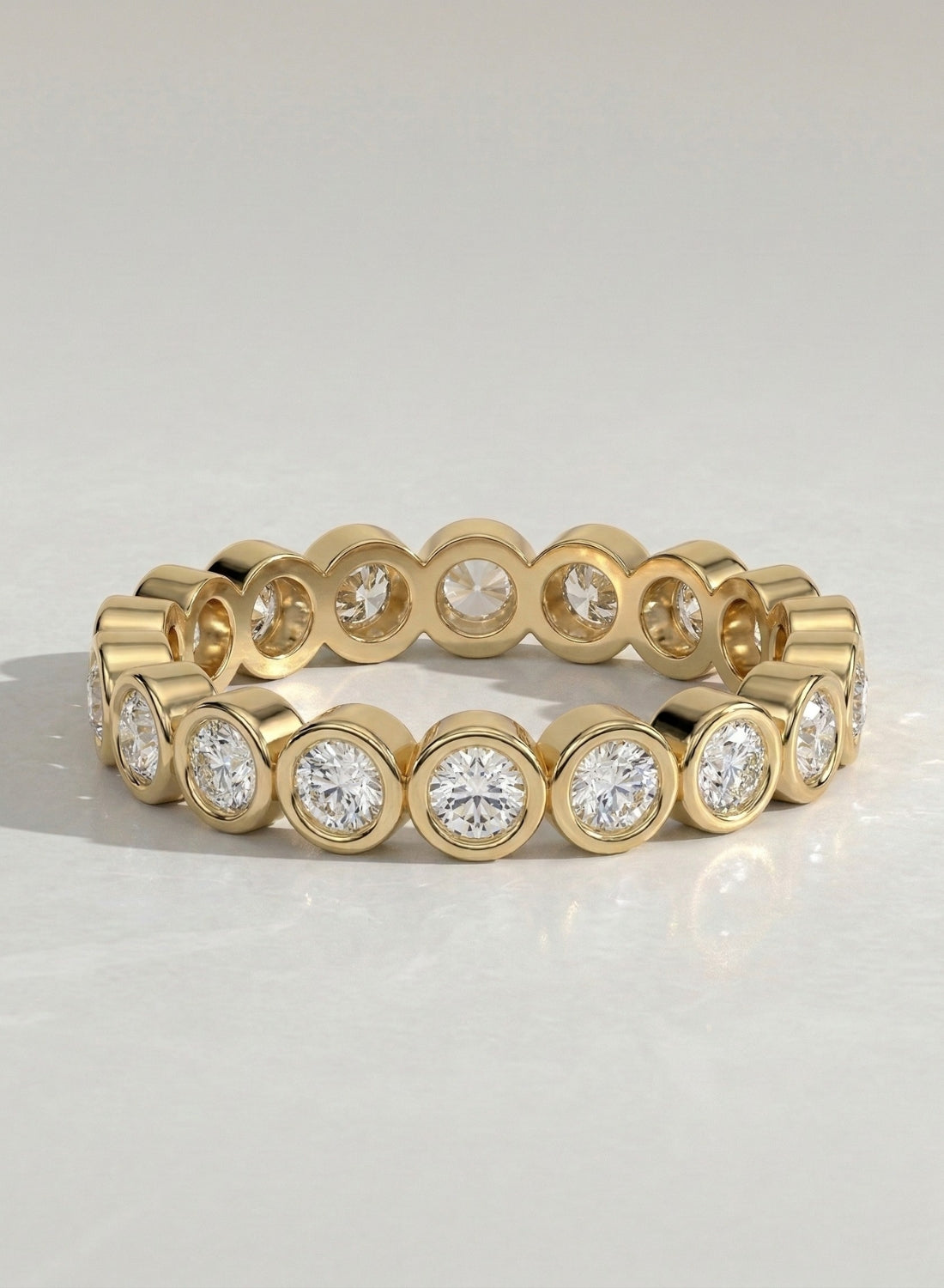 The Sorène Band - Bezel Full Eternity Band in Silver