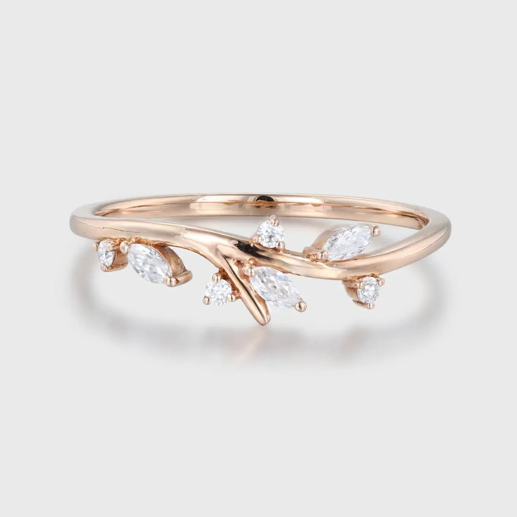 The Sylva Ring - Nature Inspired Diamond Branch Ring