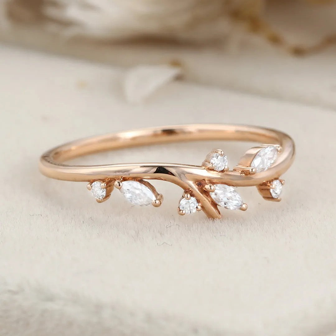 The Sylva Ring - Nature Inspired Diamond Branch Ring