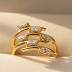The Sylvara Ring - Diamond Vine Spiral
