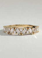 The Thalène Band - Alternative Round And Baguette Diamond Ring