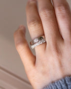 The Valdène Band - Round Brilliant Tension Solitaire in Silver