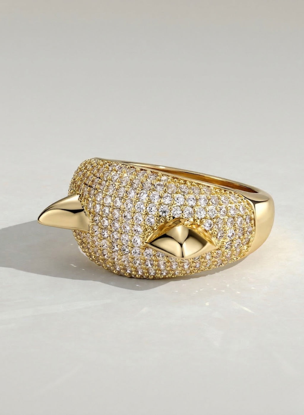 The Veloura Ring - Pavé Diamond Lip Ring