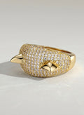 The Veloura Ring - Pavé Diamond Lip Ring