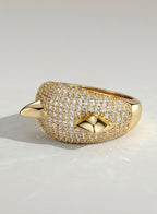The Veloura Ring - Pavé Diamond Lip Ring
