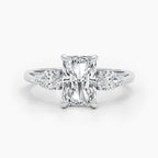 The Vesper Trio Ring - Radiant & Pear Three Stone Rings