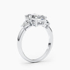 The Vesper Trio Ring - Radiant & Pear Three Stone Rings