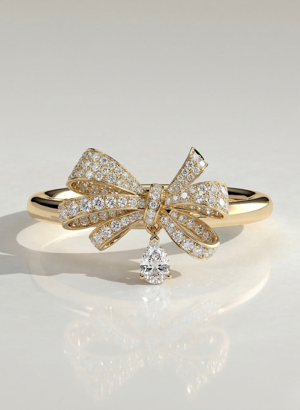 The Virelle Ring - Diamond Ribbon Bow