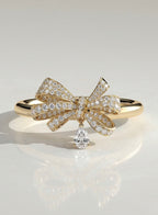 The Virelle Ring - Diamond Ribbon Bow