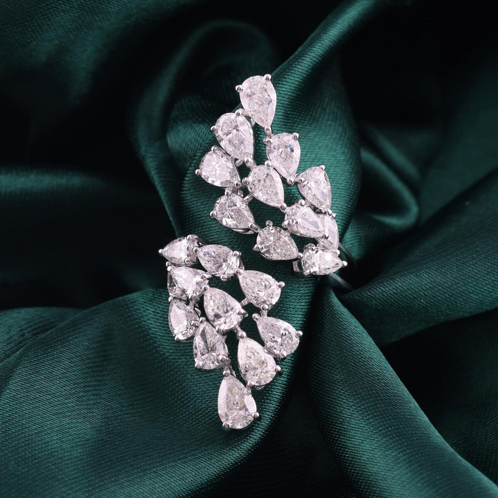 The Virellis Ring - Cascading Diamond Cluster Ring
