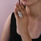The Virellis Ring - Cascading Diamond Cluster Ring