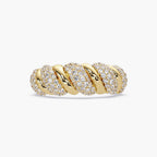 The Virello Ring - Twisted Pavé Diamond Band