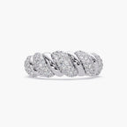 The Virello Ring - Twisted Pavé Diamond Band