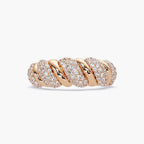 The Virello Ring - Twisted Pavé Diamond Band