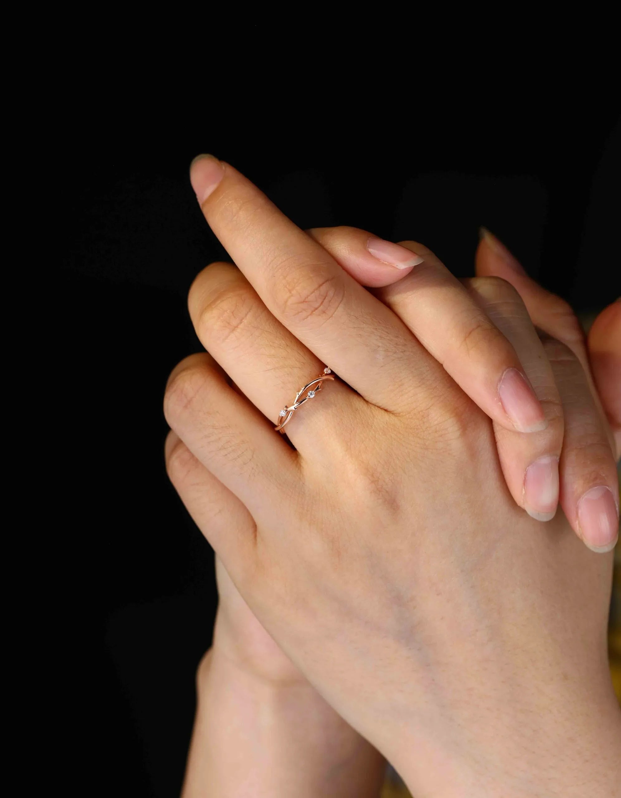The Vireth Ring - Sculptural Diamond Branch Ring