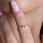 The Virexo Ring - Modern Diamond Bar Ring