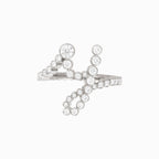 The Y Initial Ring - Diamond Bezel Letter Ring