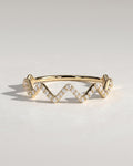The Zia Band - Diamond Zigzag Contour Ring