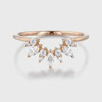 The Alira Ring - Marquise Diamond Floral Cluster Contour Ring