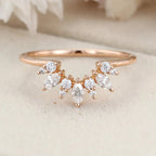 The Alira Ring - Marquise Diamond Floral Cluster Contour Ring