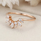 The Alira Ring - Marquise Diamond Floral Cluster Contour Ring