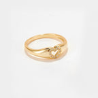 The Amora Ring - Pavé Heart Diamond Ring