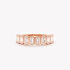 The Arden Band - Emerald Cut Bezel Set Geometric Band