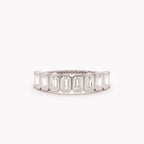 The Arden Band - Emerald Cut Bezel Set Geometric Band