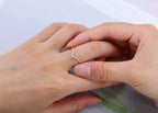 The Aria Ring - Diamond Contour Wedding Band