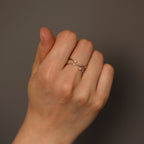 The Arin Ring - Diamond Bypass Wrap Ring