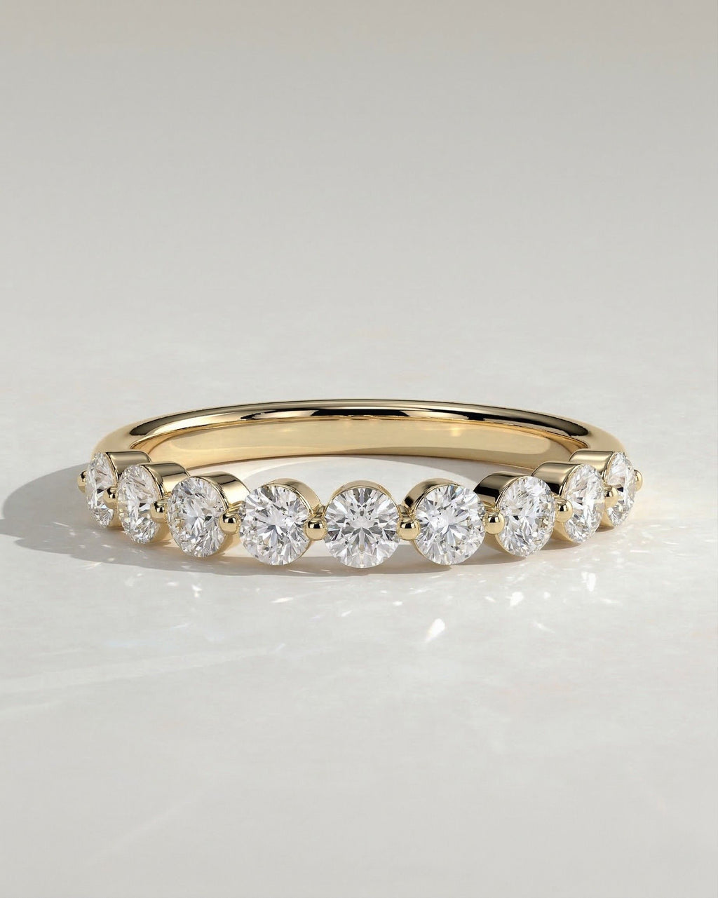 The Aurelia Band - Diamond Half Eternity Ring