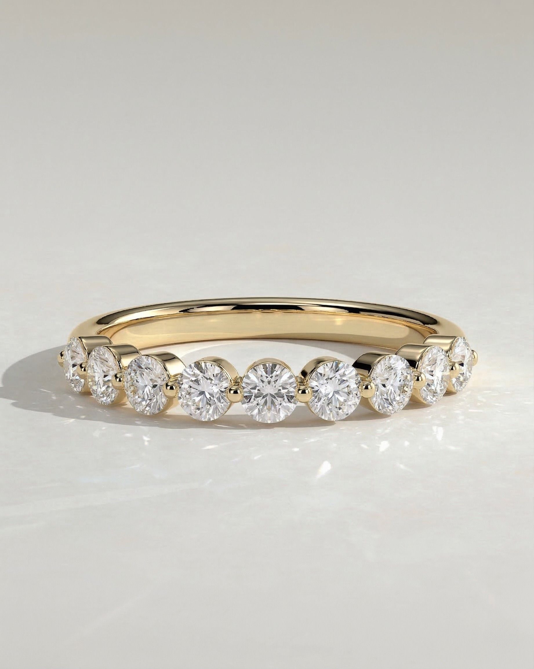 The Aurelia Band - Diamond Half Eternity Ring