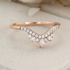 The Aurevia Ring - Pear Diamond Tiara Band