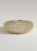 The Aurexa Ring - Pavé Diamond Dome Ring