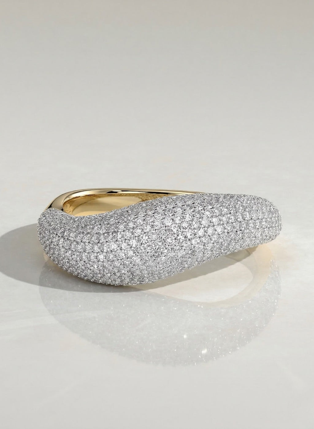 The Aurexen Ring - Pavé Dome Statement