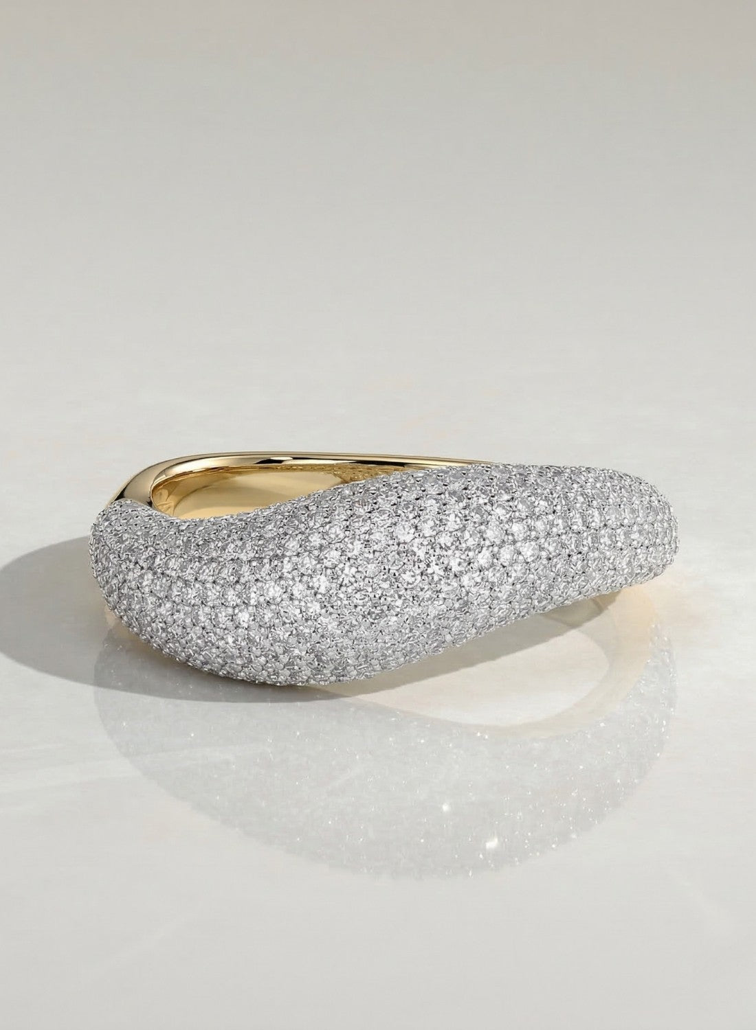 The Aurexen Ring - Pavé Dome Statement