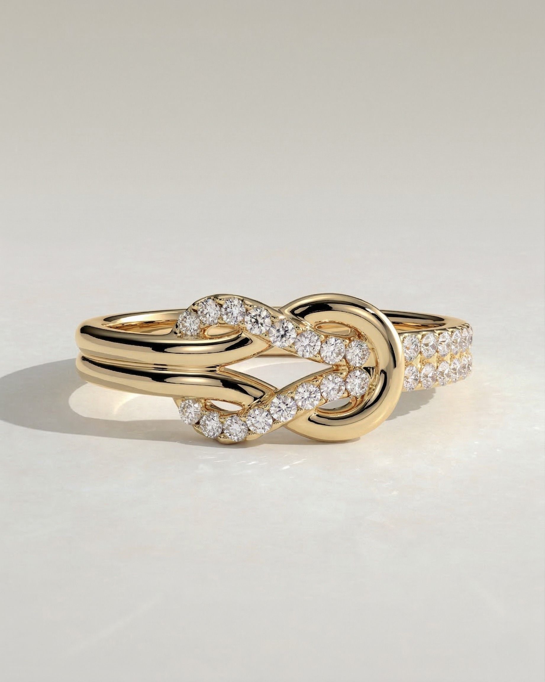 The Avenor Ring - Diamond Knot Band