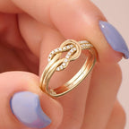 The Avenor Ring - Diamond Knot Band