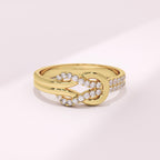 The Avenor Ring - Diamond Knot Band