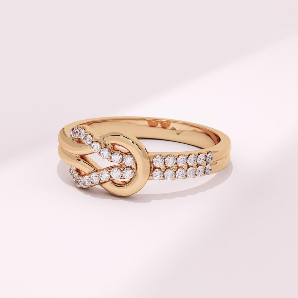The Avenor Ring - Diamond Knot Band