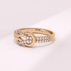 The Avenor Ring - Diamond Knot Band