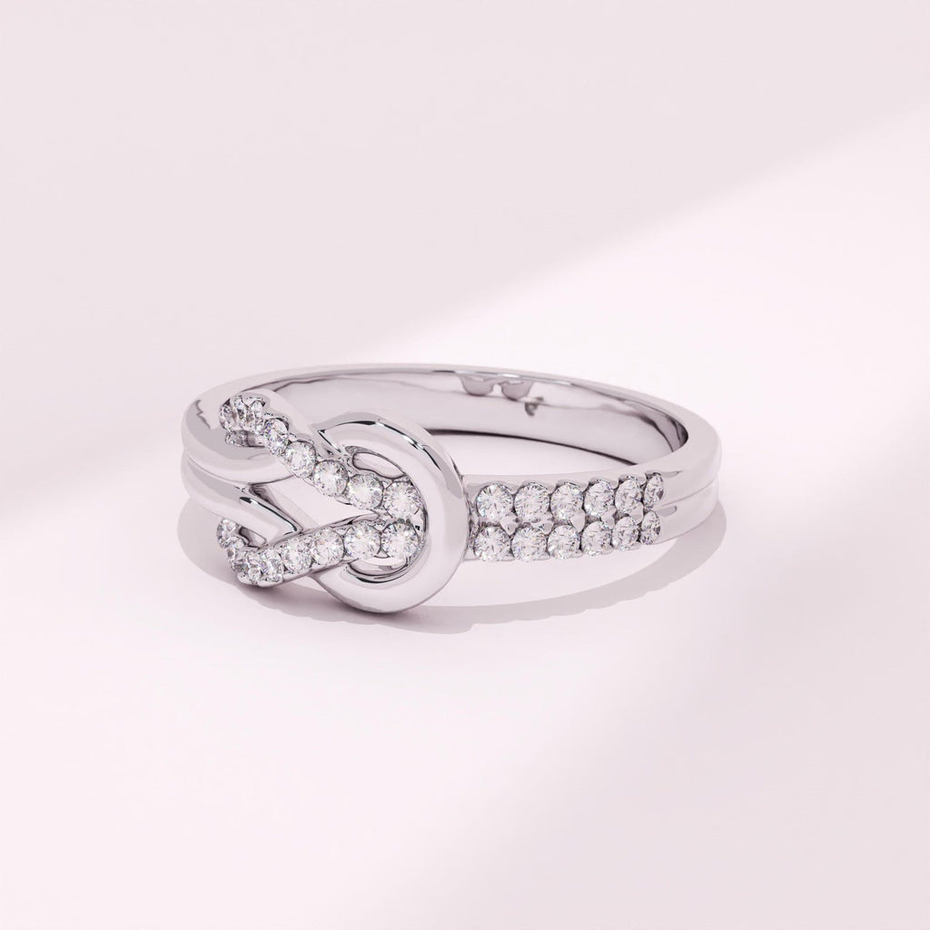 The Avenor Ring - Diamond Knot Band
