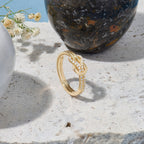 The Avenor Ring - Diamond Knot Band