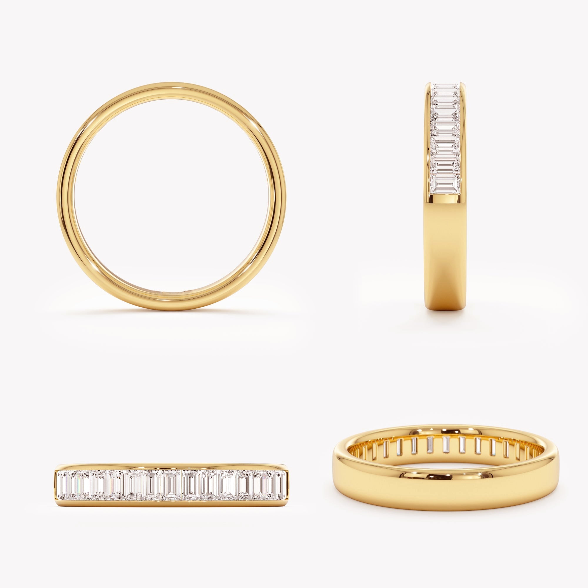 The Baguette Band - Fine Channel Set Diamond Ring
